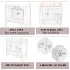 30" Bathroom Vanity Base Only;  Solid Wood Frame;  Bathroom Storage Cabinet with Doors and Drawers