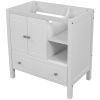 30" Bathroom Vanity Base Only;  Solid Wood Frame;  Bathroom Storage Cabinet with Doors and Drawers