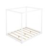 Queen Size Canopy Platform Bed with Support Legs