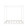 Queen Size Canopy Platform Bed with Support Legs