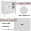 30" Bathroom Vanity Base Only;  Solid Wood Frame;  Bathroom Storage Cabinet with Doors and Drawers