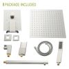 [Only for Pickup] Shower System with Tub Spout 10 Inch Bath Shower Faucet Set Complete Rain Shower with Handheld Spray Pressure Balance