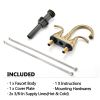 Two Handle Bathroom Sink Faucet with Pop-Up Drain