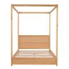 Full Size Canopy Platform Bed with Headboard and Support Legs