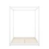 Full Size Canopy Platform Bed with Support Legs