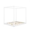Queen Size Canopy Platform Bed with Support Legs