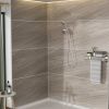Multi Function Dual Shower Head - Shower System with 4.7" Rain Showerhead, 8-Function Hand Shower, Adjustable Slide Bar,Chrome