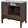 30" Bathroom Vanity Base Only;  Solid Wood Frame;  Bathroom Storage Cabinet with Doors and Drawers