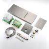 3-Spray Patterns Thermostatic Bathroom Shower Wall Mount Rainfall Dual Shower Heads Brushed Nickle