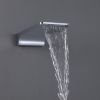 Trustmade Wall Mounted Square Rainfall Pressure Balanced Complteted Shower System with Rough-in Valve, 3 Function, 10 inches - 3W02