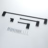 4 Piece Stainless Steel Bathroom Towel Rack Set Wall Mount